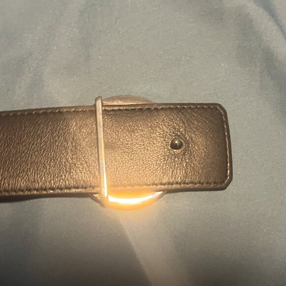 Louis Vuitton Belt Monogram Eclipse Santur LV Circle M0168 Black Grey Men's - Picture 6 of 14